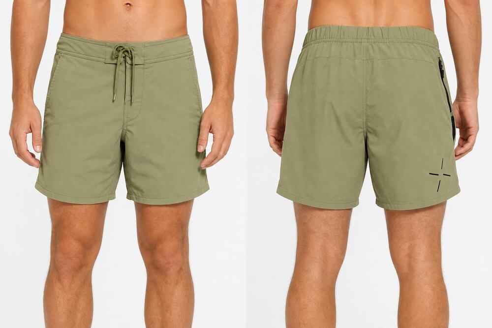 Ten Thousand Men's Olive Athletic Interval Training Shorts Size S Gym Workout